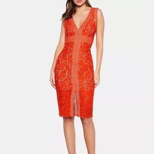 Bardot V-Neck Sheath Dress